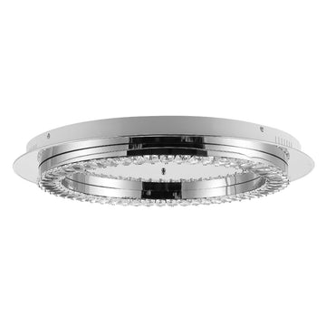 Cristal Integrated Iron/Crystal Glam LED Flush Mount - JONATHAN Y
